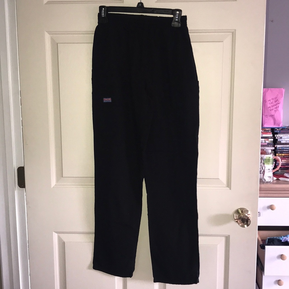 Black scrub pants